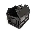 Contenedor Plegable NETTUNO 4323B con tapa Negro-1.webp