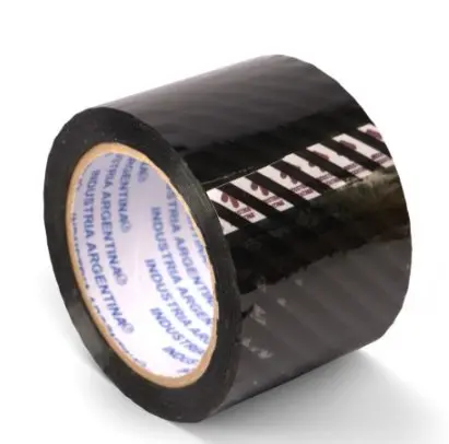 Cinta Adhesiva Cierra Bolsa 12mm x8mts (Negra)