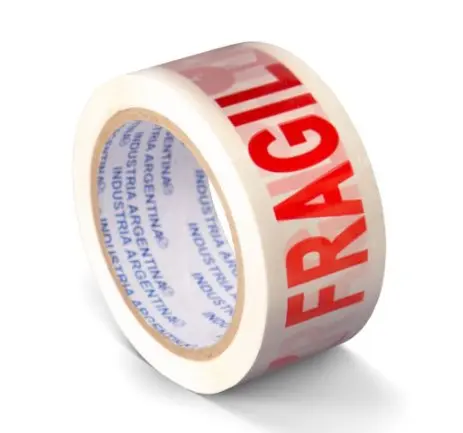 Cinta Adhesiva FRAGIL 48mm x50mts (Blanco y Rojo)