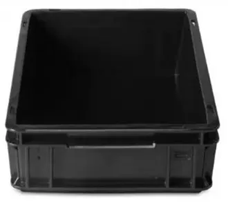 Contenedor Plástico ATHENA 40x30x12cm 4312E (Negro)