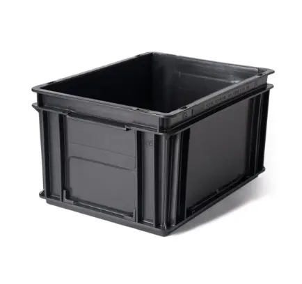 Contenedor Plástico 4322A ATHENA 40x30x22cm Storage Compat Negro