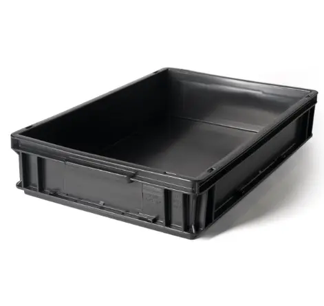 Contenedor Plástico 6412A ATHENA 60x40x12cm Storage Compat Negro