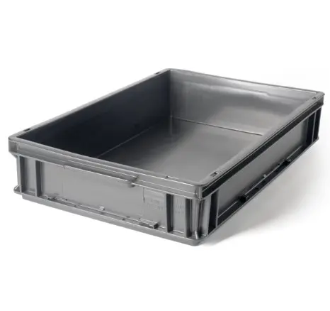 Contenedor Plástico 6412A ATHENA 60x40x12cm Storage Compat Gris