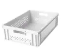 Contenedor Plástico ATHENA 60x40x17cm  6417D (Blanco)