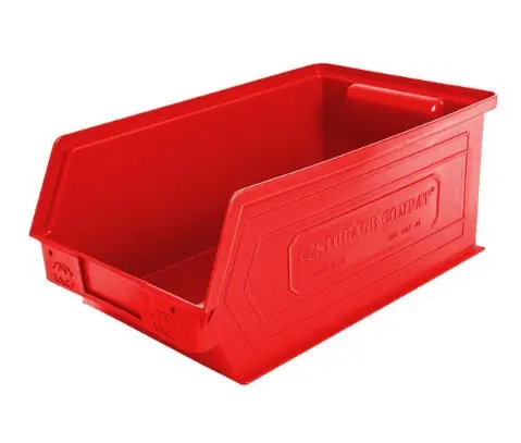 [RL00154] Gaveta Plástica 3A2PLZ ZEUS 35x20x14.5cm Storage Compat Roja