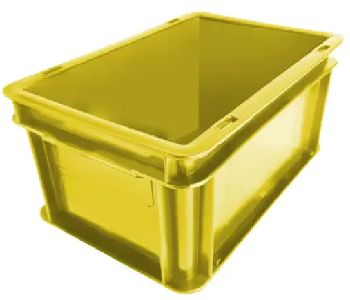 Contenedor Plástico ATHENA 30x20x15cm 3215A (Amarillo)