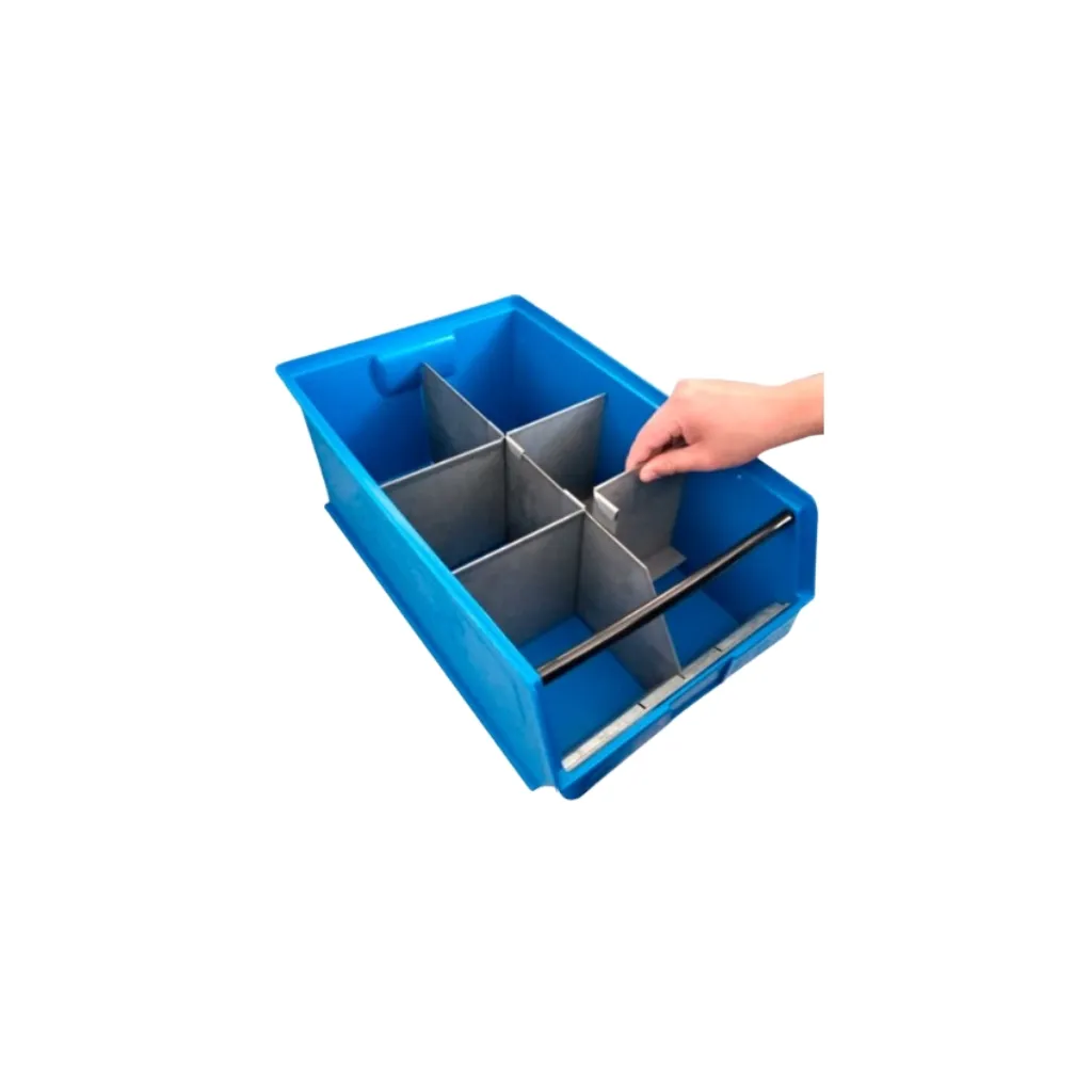 Divisor Transversal para Gaveta Plástica 3PLZ ZEUS Storage Compat Galvanizado