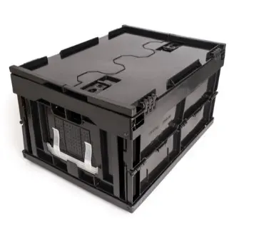 Contenedor Plegable C/Tapa 4323B NEPTUNO 40x30x23cm Storage Compat Negro