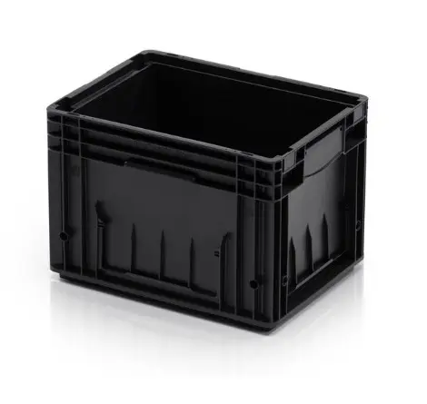 [RL00192] Contenedor Plástico R-KLT 4329 Reforzado 40x30x28cm Storage Compat Negro
