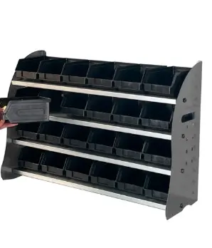 Estantería para Banco FLCC10052 64x22.5x45cm Storage Compat Gris Oscuro