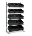 Estantería Metálica con Gavetas FLCC1735152 106.7x54.2x181.7cm Storage Compat Gris