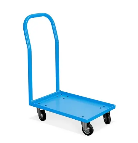 Carro Metálico Industrial FCP201102 69.5x41.5x87cm C/Manija Storage Compat Azul