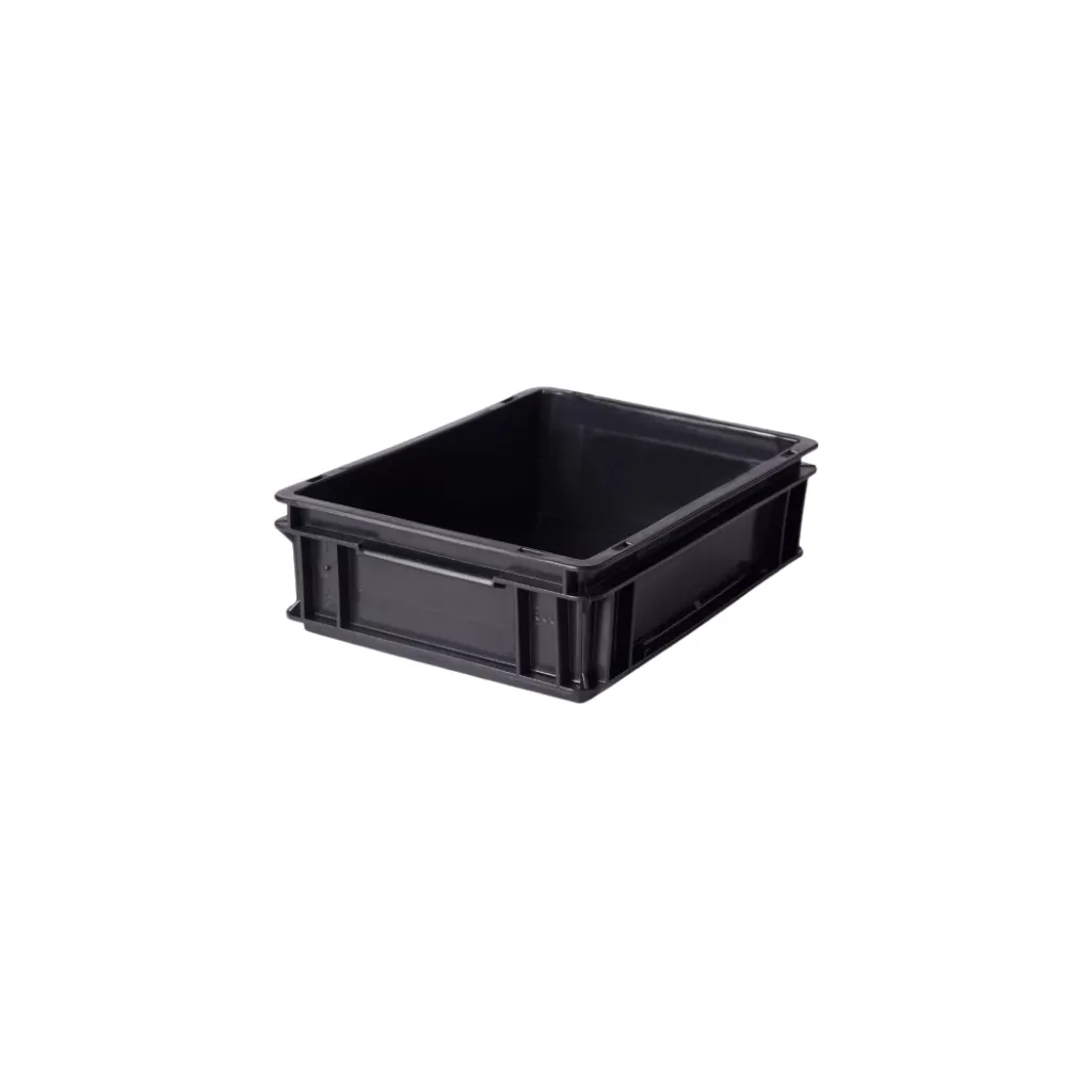 Contenedor Plástico 4312A ATHENA 40x30x12cm Storage Compat Negro