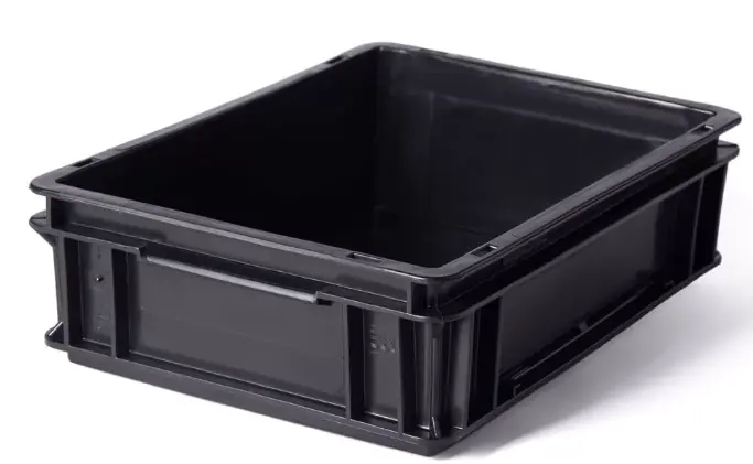 Contenedor Plástico ATHENA 40x30x12cm 4312A (Negro)