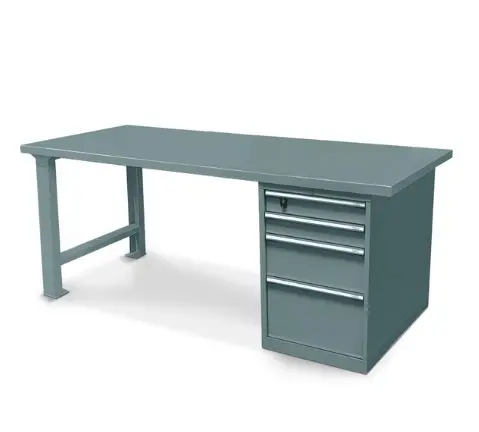 Banco de Trabajo C/Cajonera 200x80x85cm FBIA37016 (Gris Oscuro)