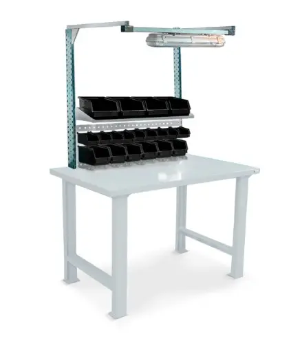 Banco de Trabajo C/Gavetas 130x80x212cm FBIA528S1 (Gris)