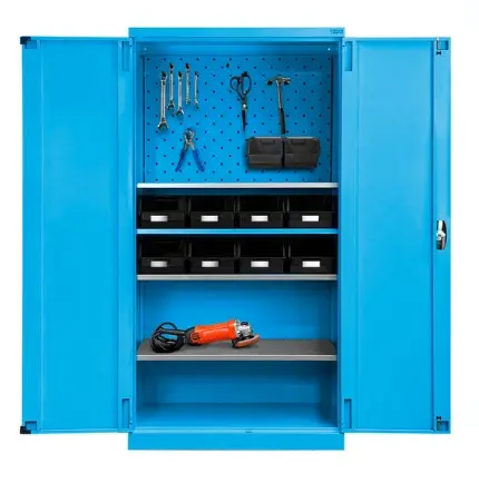 Armario Metálico C/Accesorios 90x45x180cm FAA180351 (Azul)
