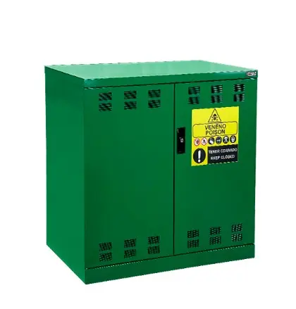 Armario Metálico 102.3x55.5x100cm Para Fitosanitarios FAA16120102 (Verde)