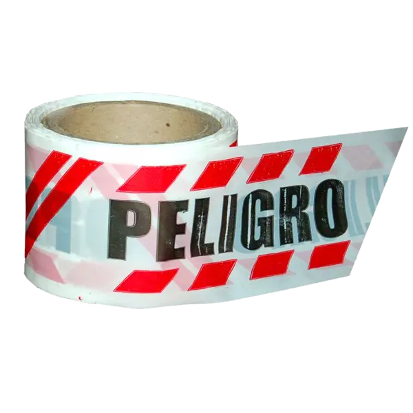 Cinta Plástica PELIGRO 8cm x100mts