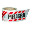 Cinta Plástica PELIGRO 8cm x100mts (Blanca y Roja)