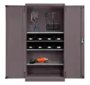 Armario Metálico C/Accesorios FAA180351 90x45x180cm Storage Compat Gris Oscuro