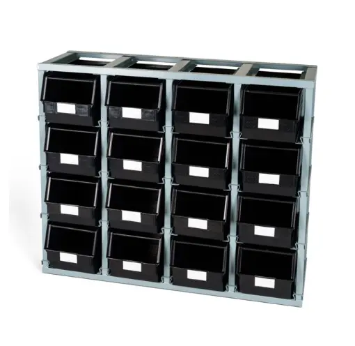 [RL00203] Estantería Modular con Gavetas 102.5x31x88.5cm FED3044 (Gris)