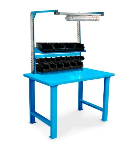 [RL00213] Banco de Trabajo C/Gavetas 130x80x212cm FBIA528S1 (Azul)