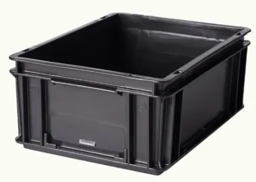 [RL00015] Contenedor Plástico ATHENA 40x30x17cm 4317A (Negro)